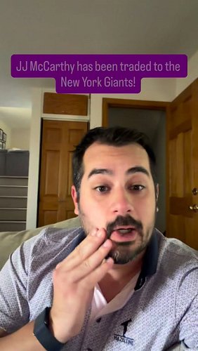 JJ McCarthy has been traded to the Giants! Nine is no more @adamawes...

#minnesotavikings #nflnews