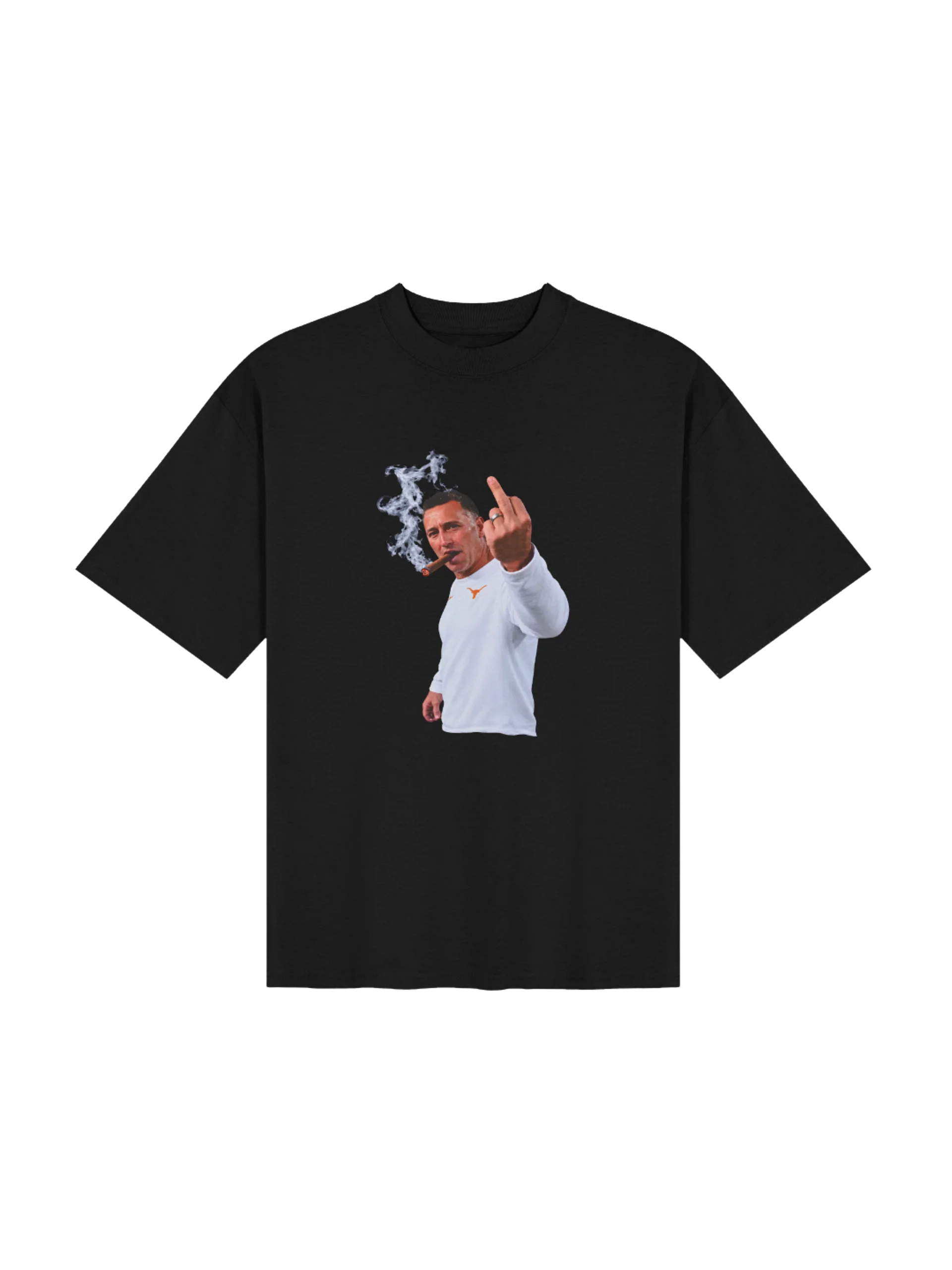 Steve Sarkisian Smoking Middle Finger Shirt product image (122)