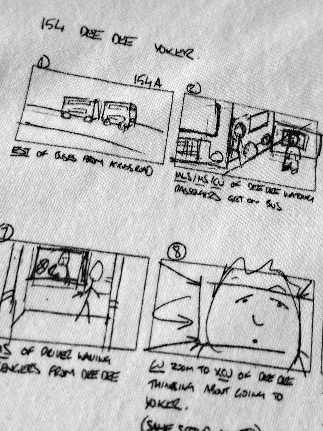 Yoker Storyboard Softstyle (Black Lines) T-Shirt product image (2)