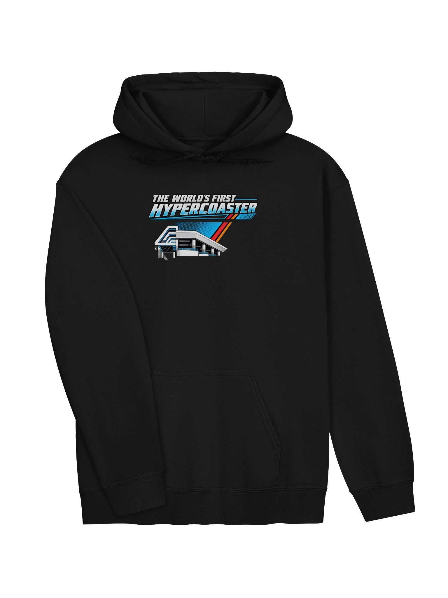 The World’s First Hyper Coaster Retro Graphic Layout Hoodie product image (3)