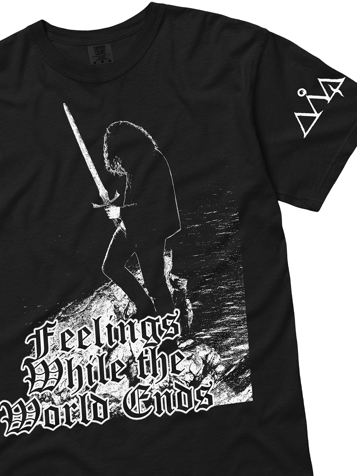 Feelings While the World Ends - PREMIUM T-Shirt (Black) [Comfort Colors] product image (3)