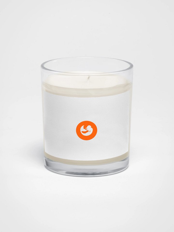 Soy Wax Candle In A Clear Glass Jar product image (1)