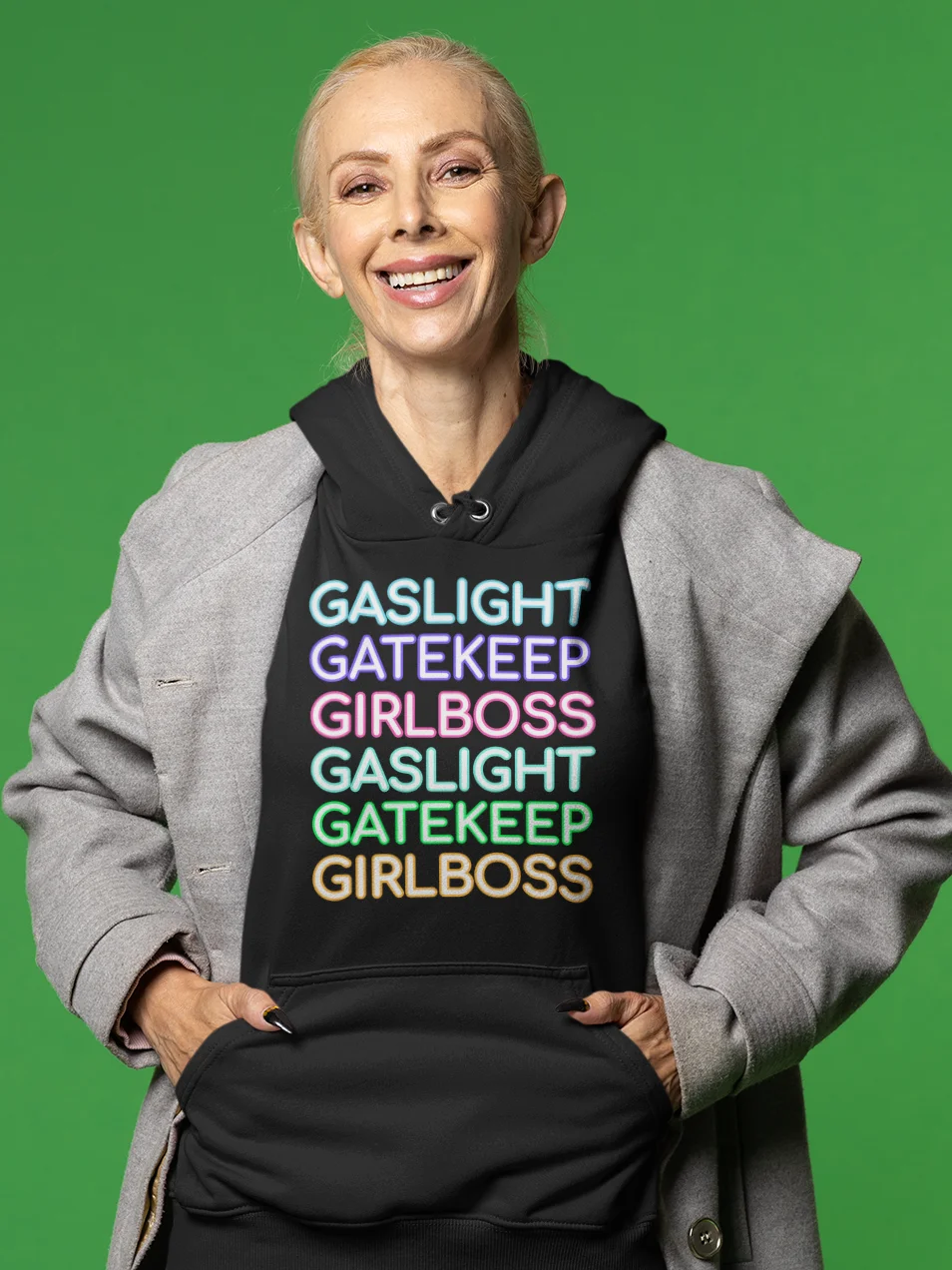 Gaslight Gatekeep Girlboss classic hoodie product image (1)