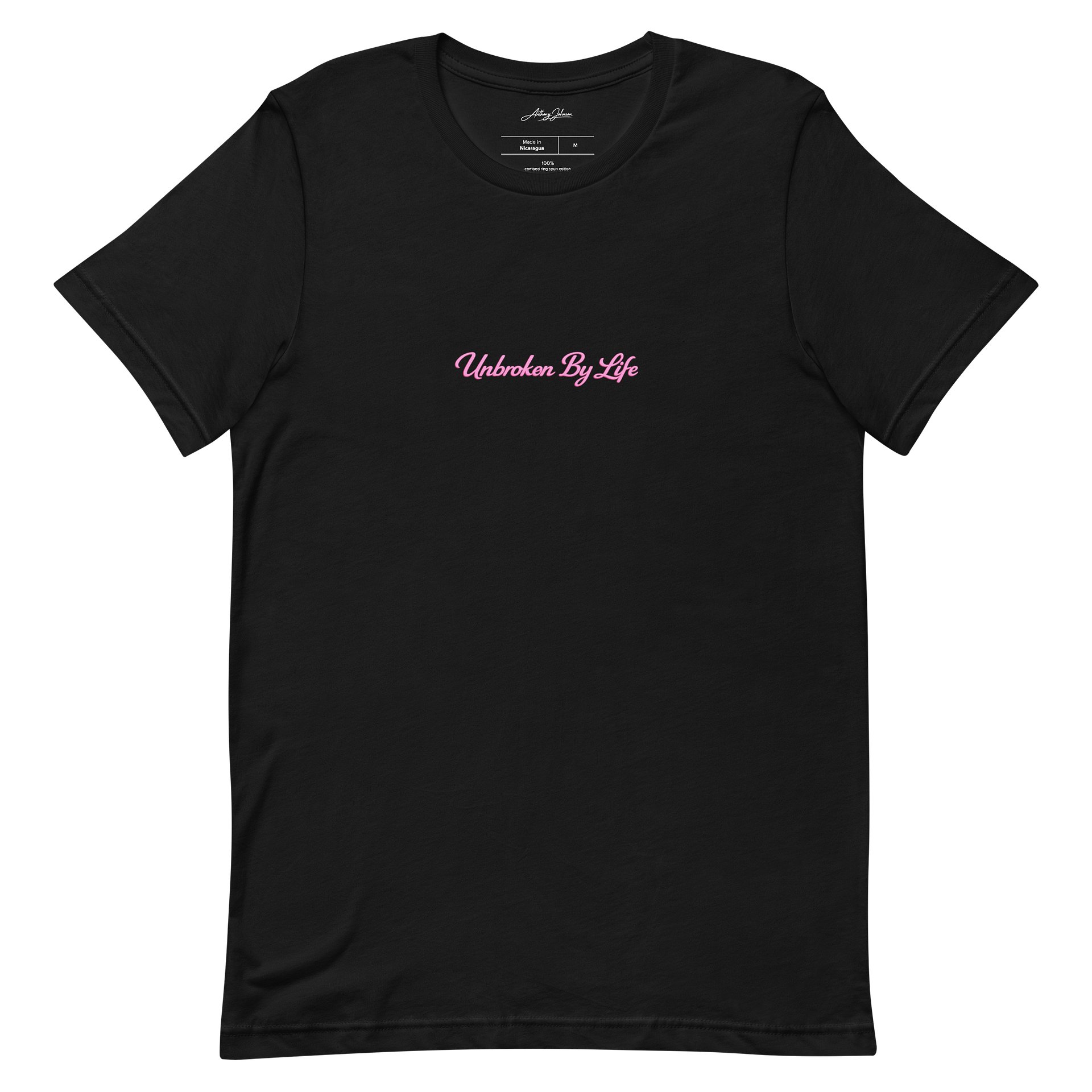 Unbroken By Life Tee – Pink Script Edition product image (6)