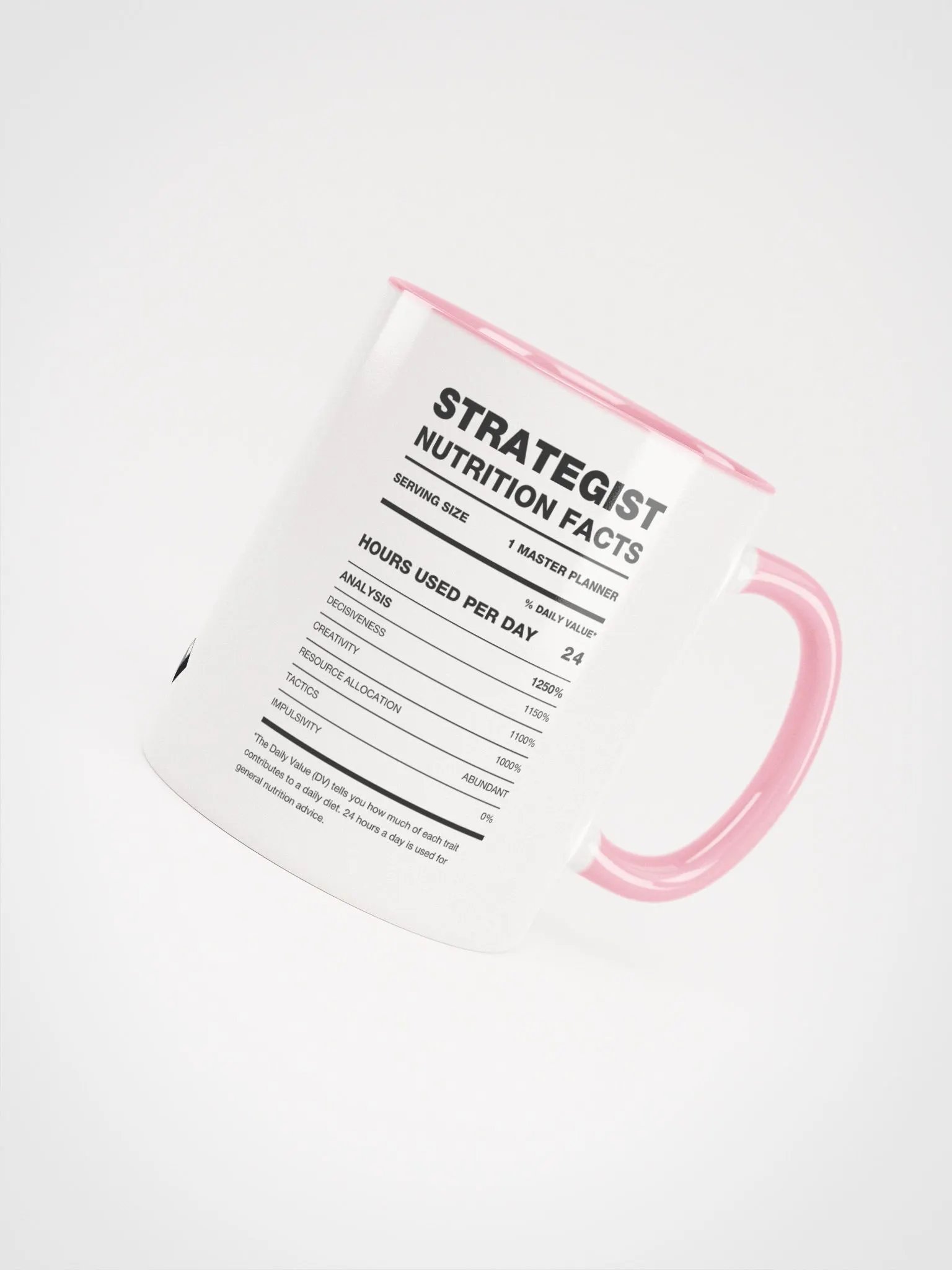STRATEGIST Nutrition Facts Ceramic Mug product image (4)