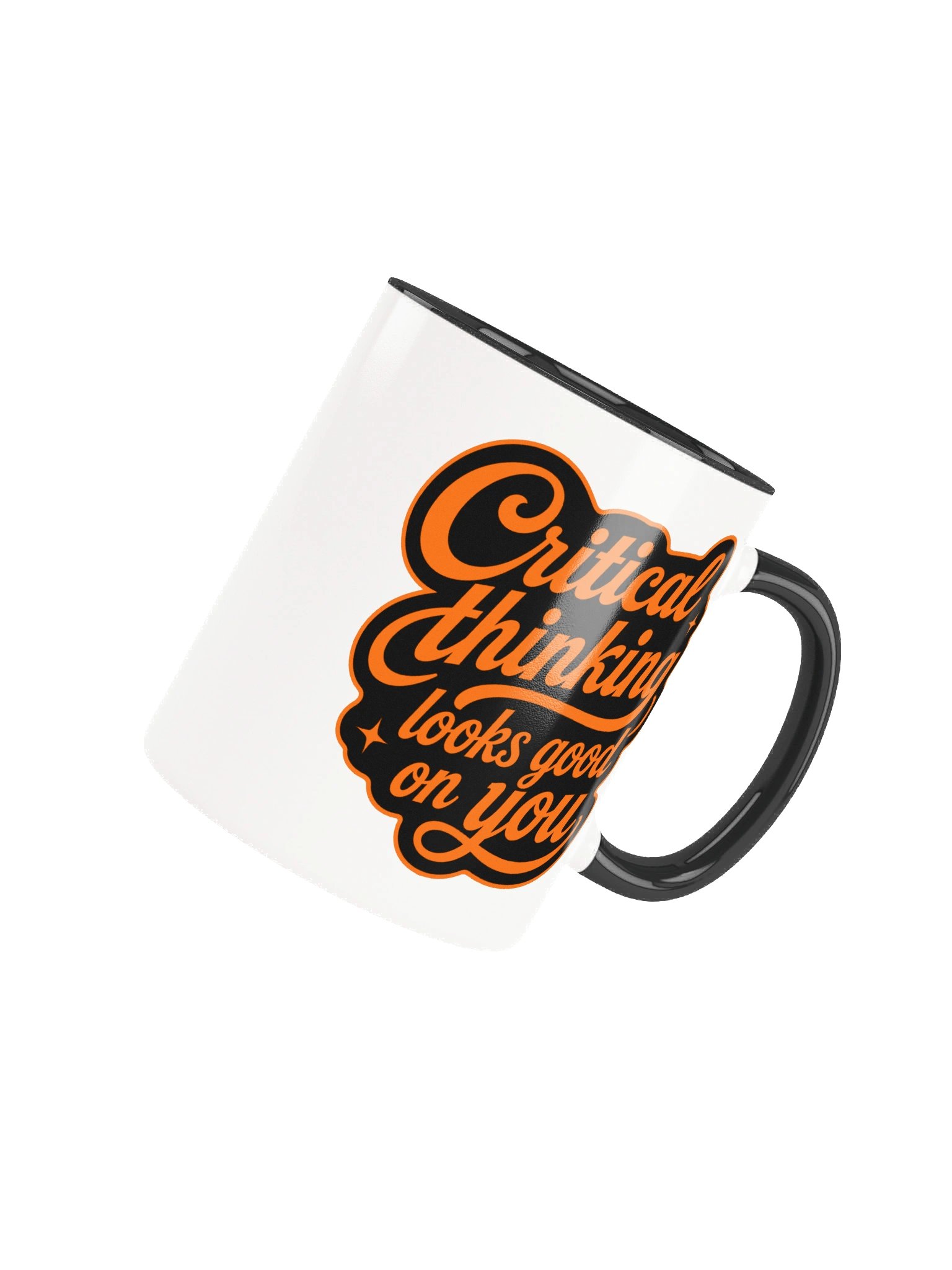 Critical Thinking Looks Good On You - Accent Mug product image (4)