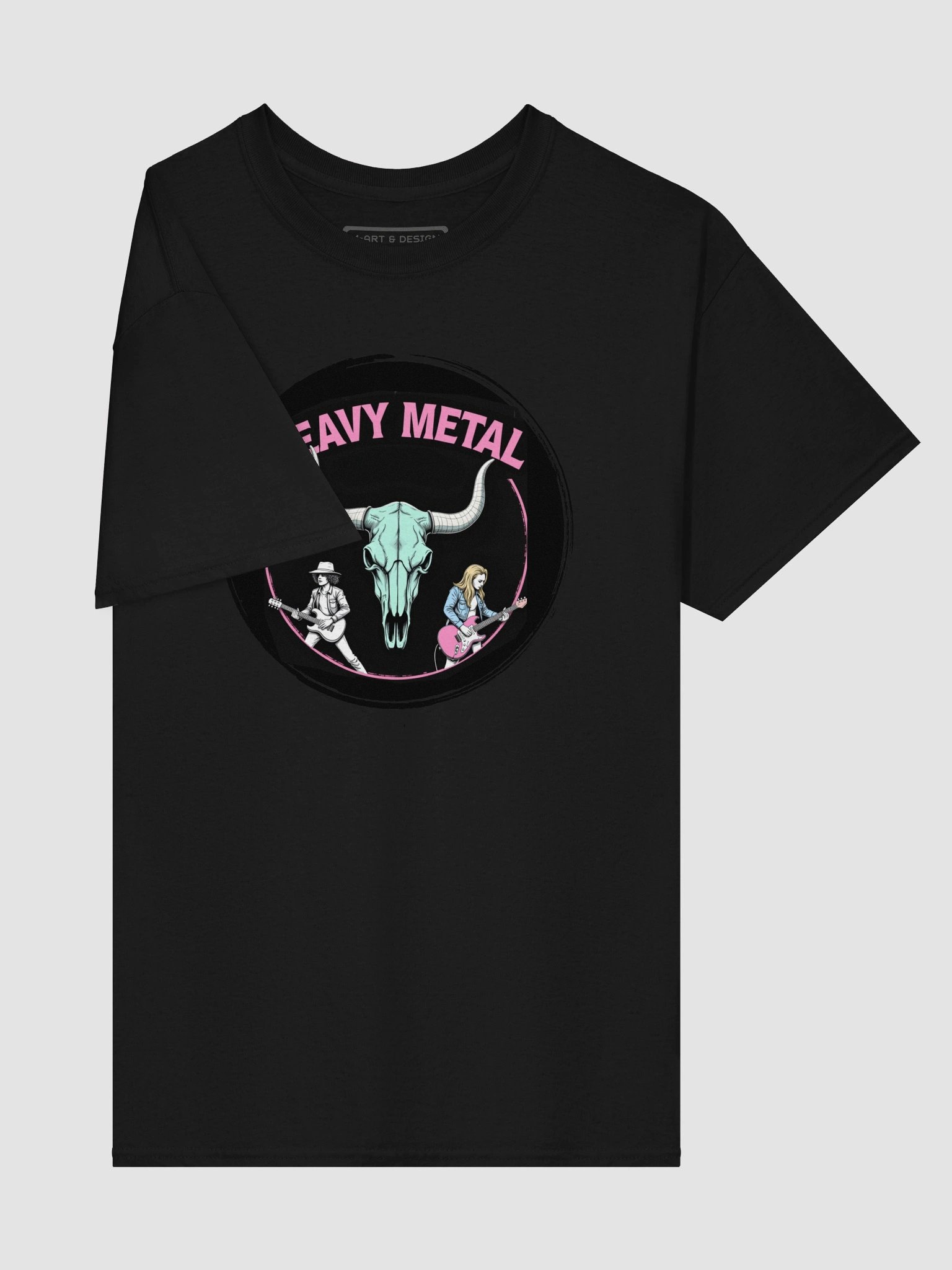 Riff Riders: Skull & Strings Syndicate - Heavy Metal - M-ART & DESIGN Tee product image (4)