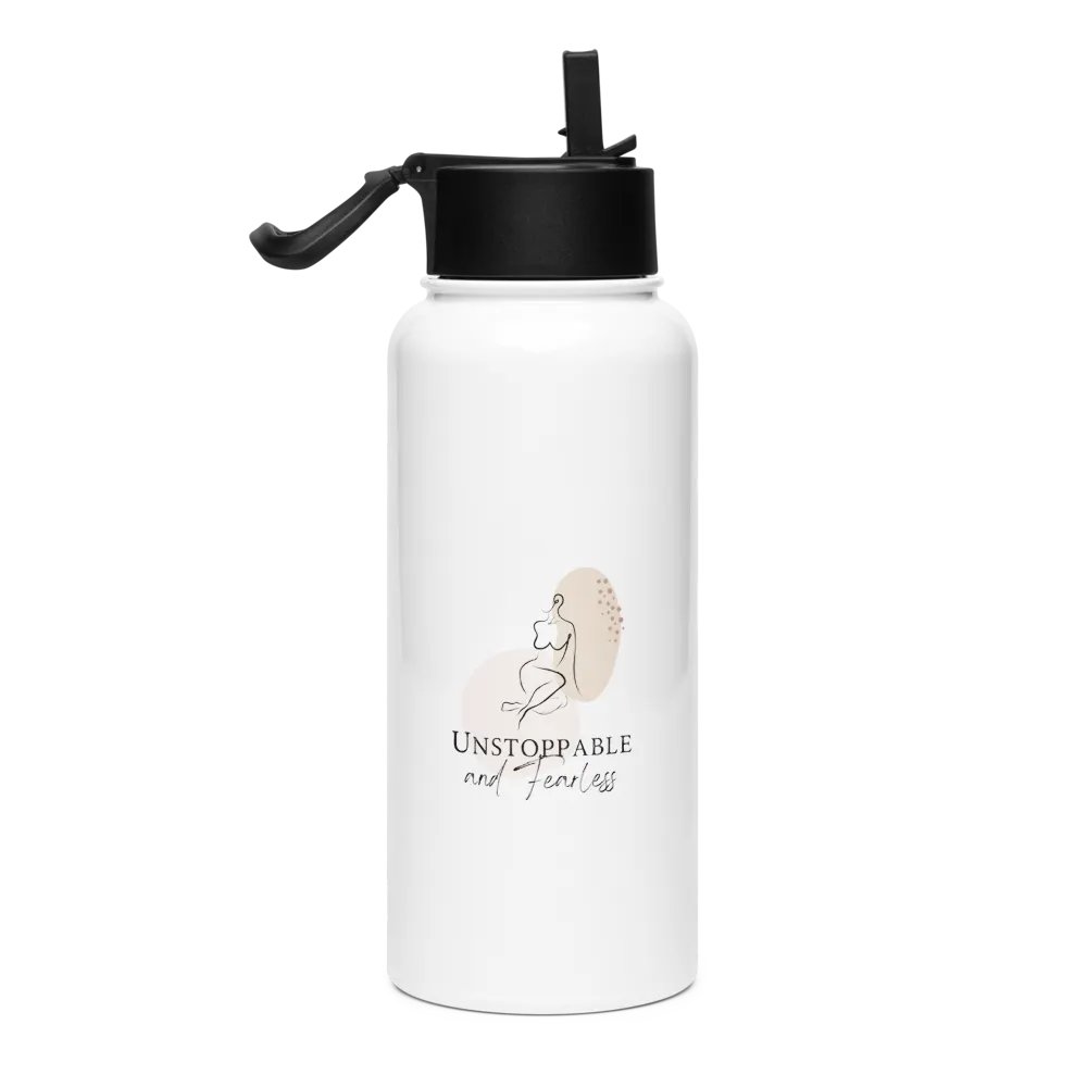 Stainless Steel Water Bottle with a Straw Lid SWFB0147 product image (2)