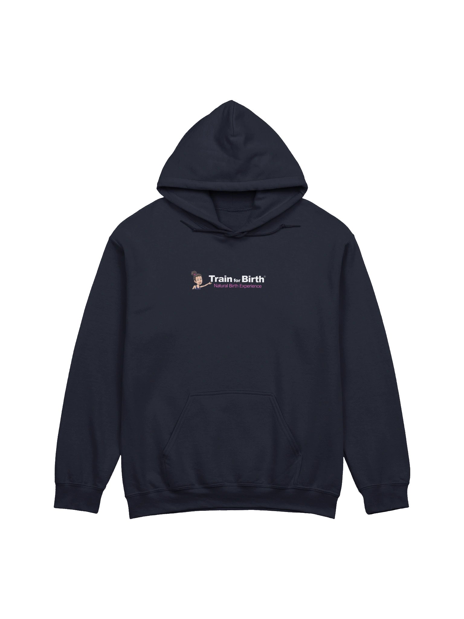Train for Birth® Gildan Classic Navy Hoodie product image (1)