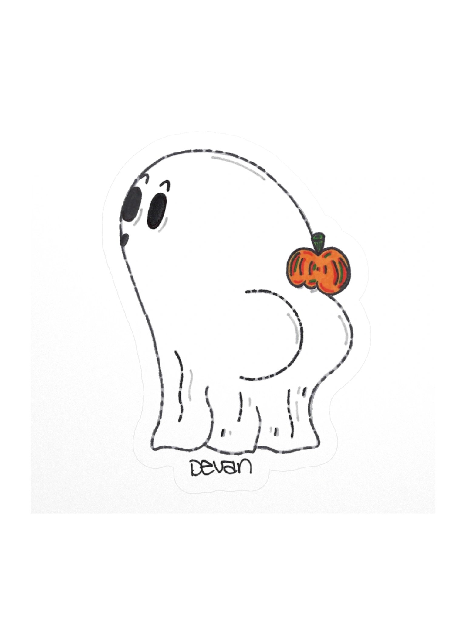 Ghost: Pumpkin Donk Sticker product image (1)