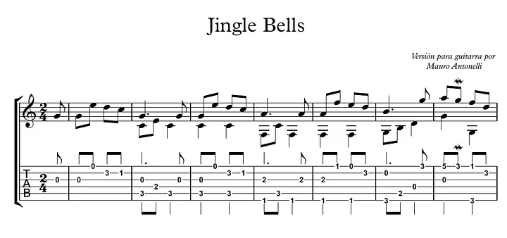 Jingle Bells - Partitura + Tabs product image (1)