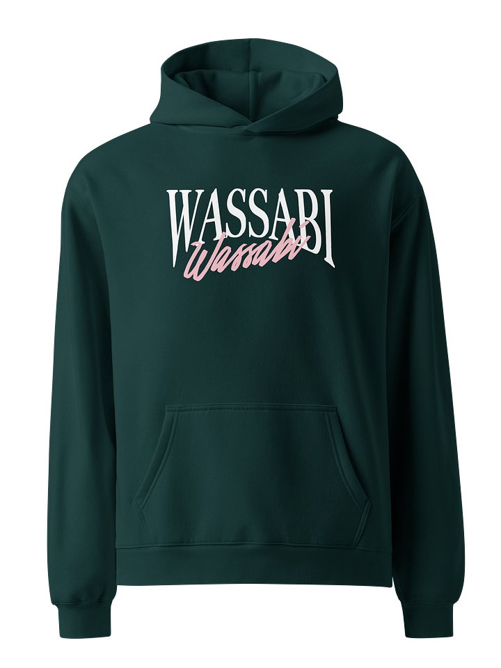 Wassabi Oversized Blue and Green Hoodie product image (2)