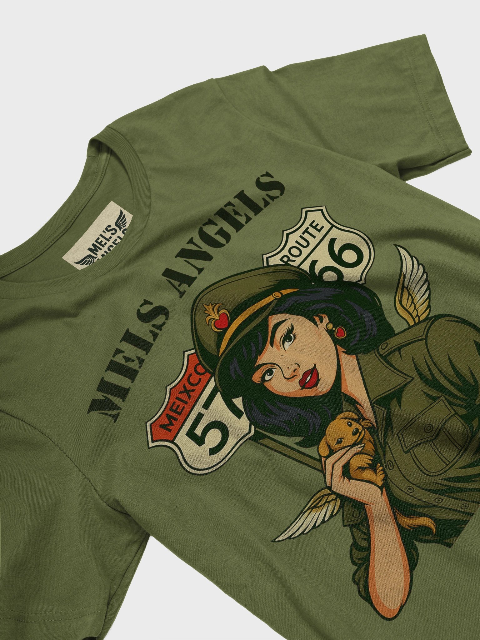 🪽 Mel’s Angels “Route 57–66” Vintage Tee product image (3)