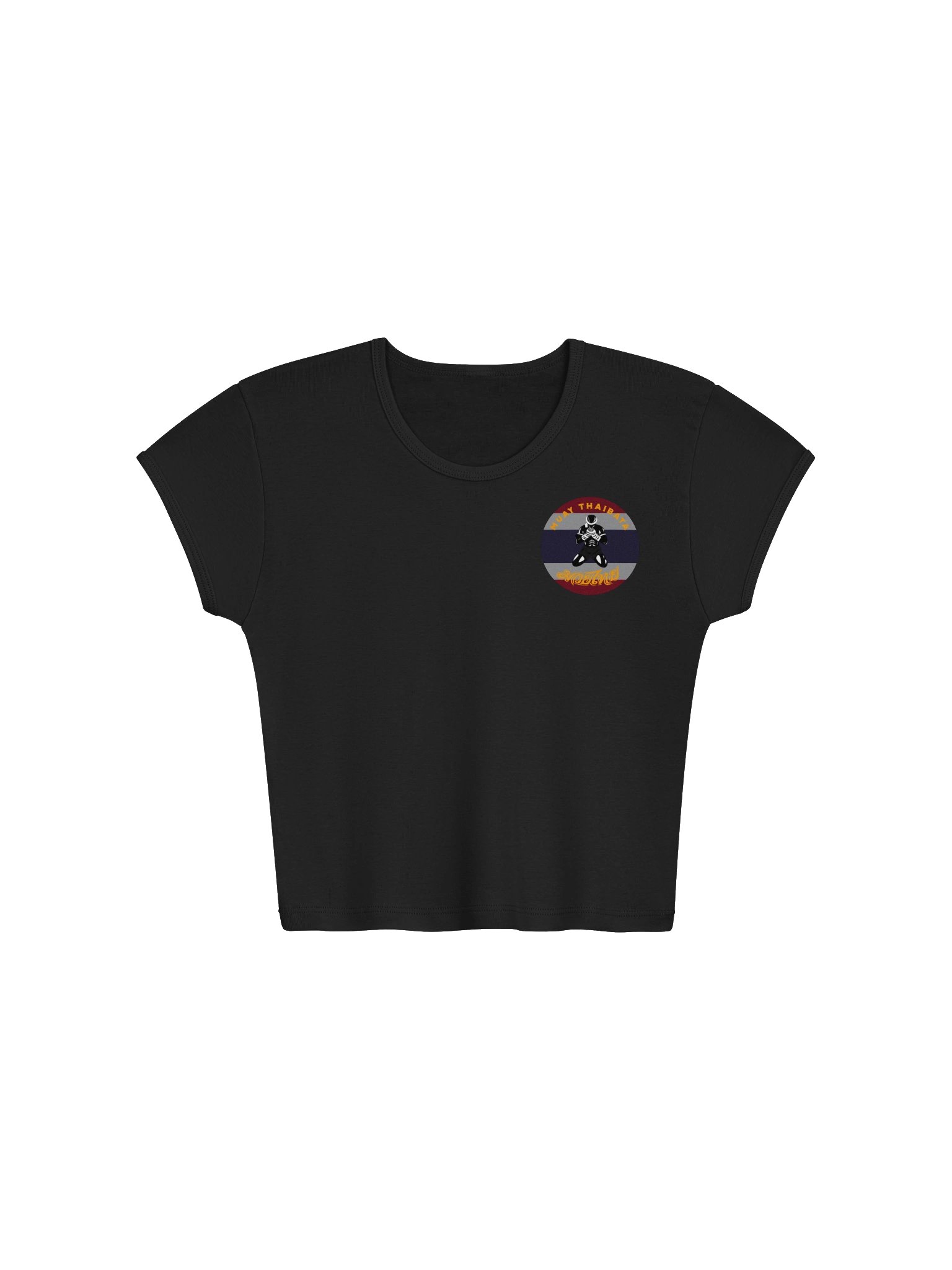 Muay Thaibata Ribbed Baby Tee Crop Top product image (1)