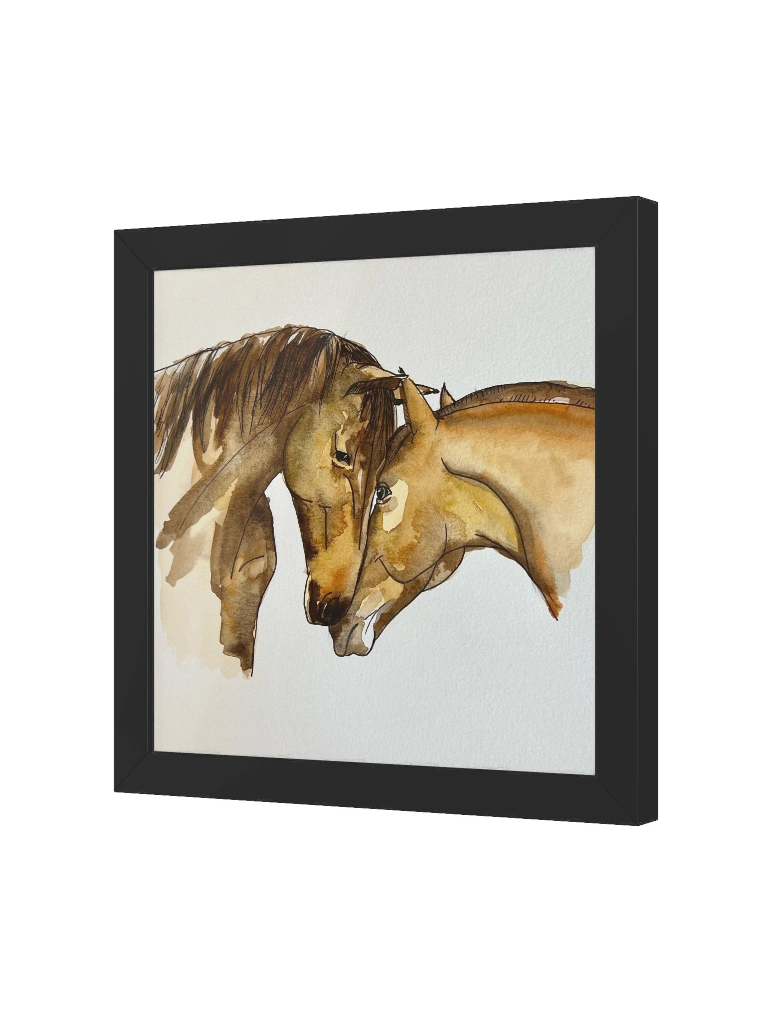 Cuddling Horses Fine Art Print | Harriet Muller product image (2)