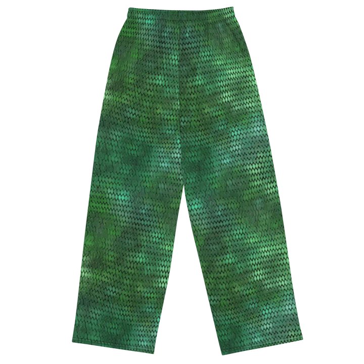 Green Dragon Scales Wideleg Pants product image (1)