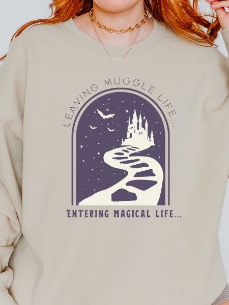 Magical Life Retro Minimalist Fall Sweatshirt product image (10)