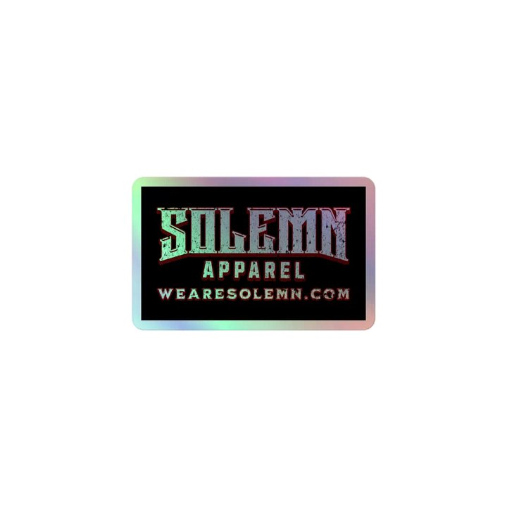Solemn Holographic Stickers product image (1)