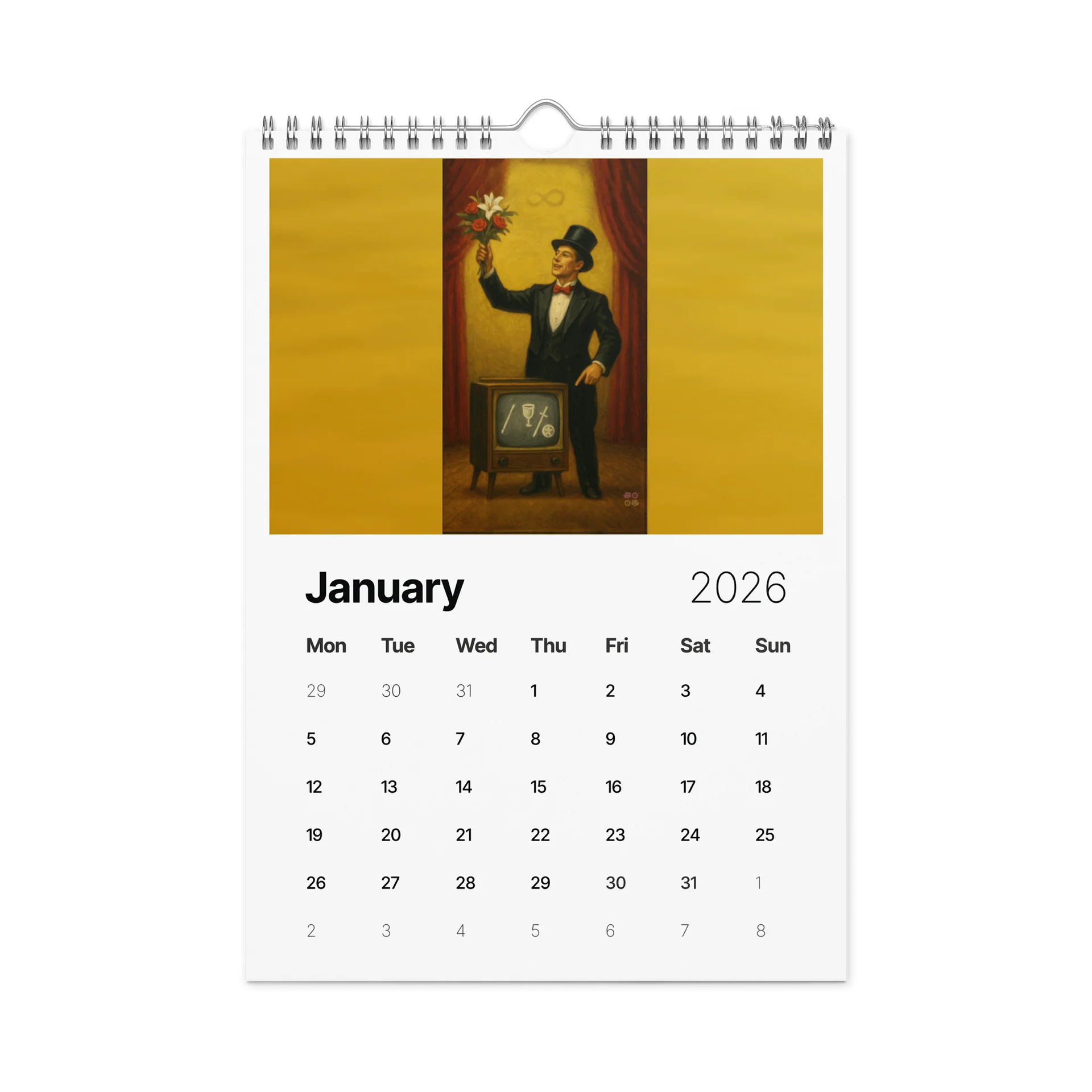 2026 Tarot Through Time Wall Art Calendar product image (2)