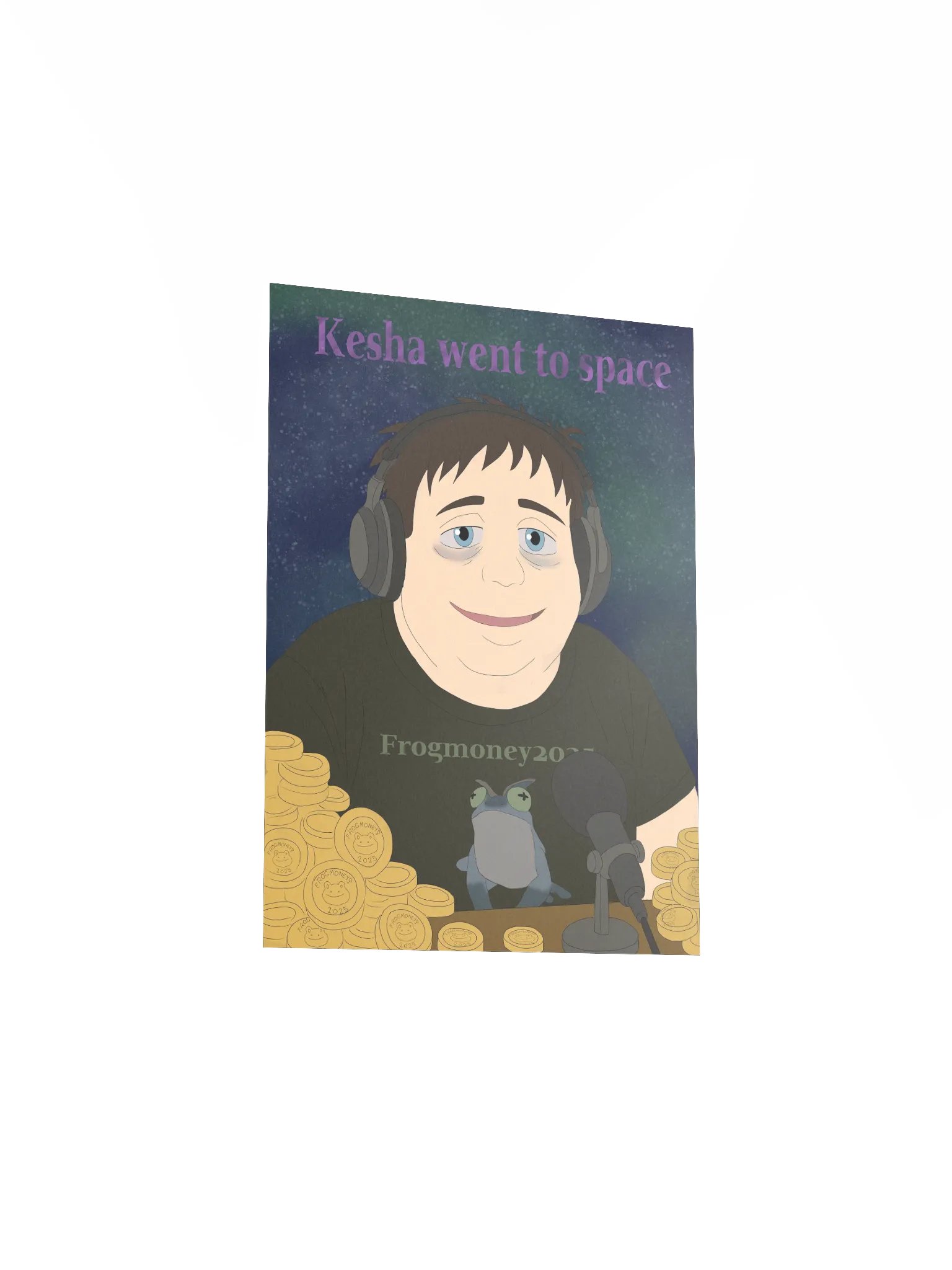 FROGMONEY2025 Kesha Went To Space Meme-orial Print product image (3)