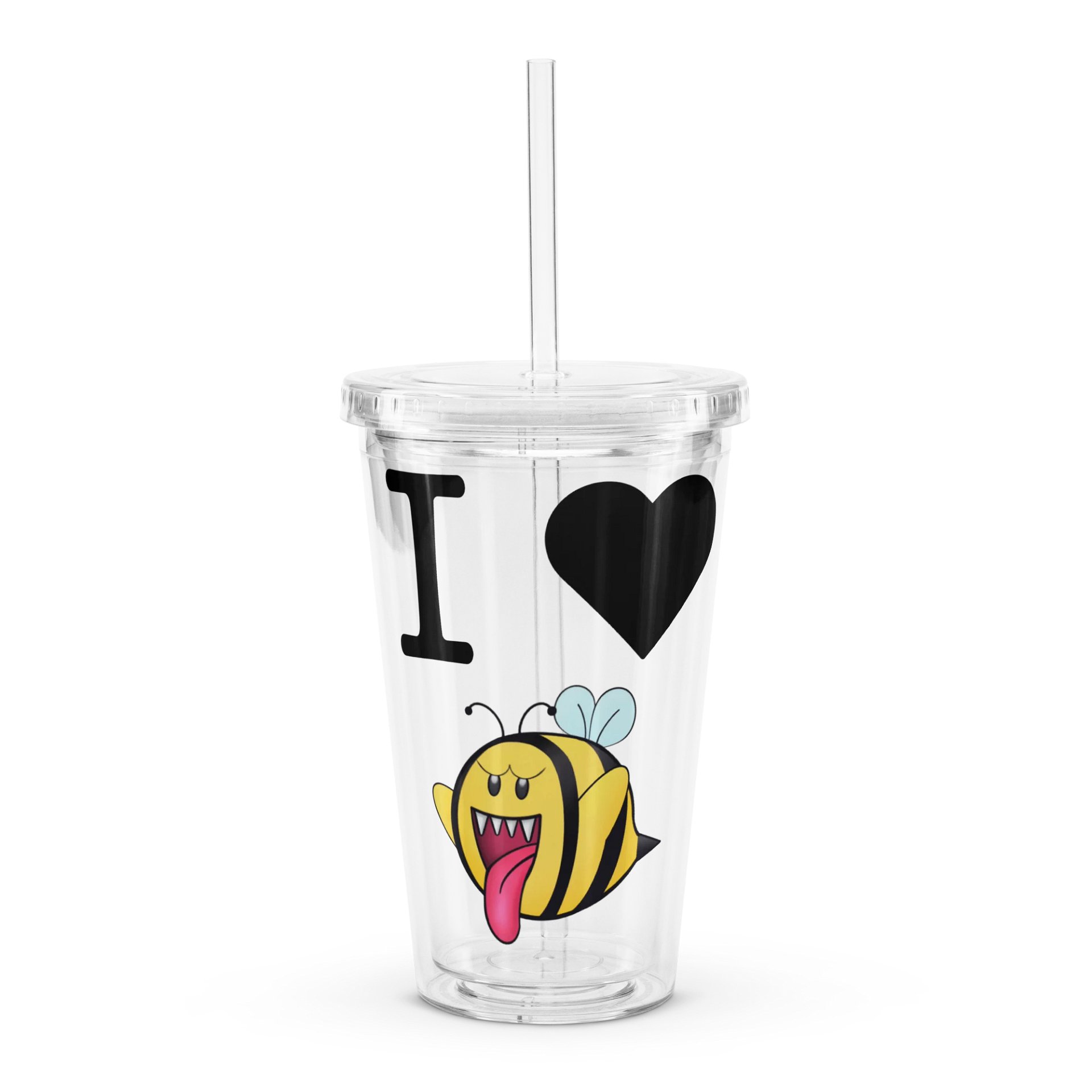 I Love Boo-Bees 16oz Plastic Tumbler product image (1)