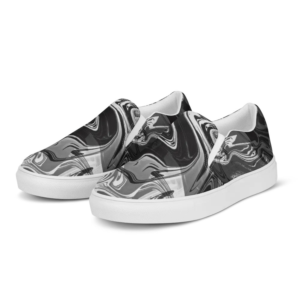 Fluid Chaos Men's Canvas Slip-On Shoes product image (5)