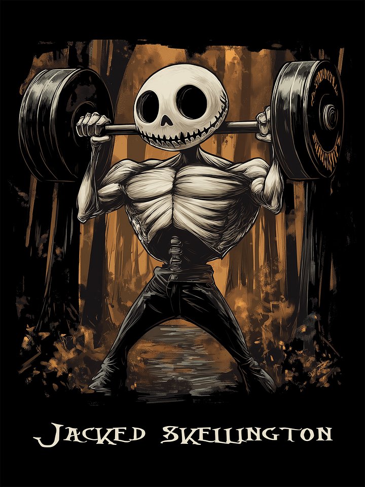 Jacked Skellington Tank-top product image (1)