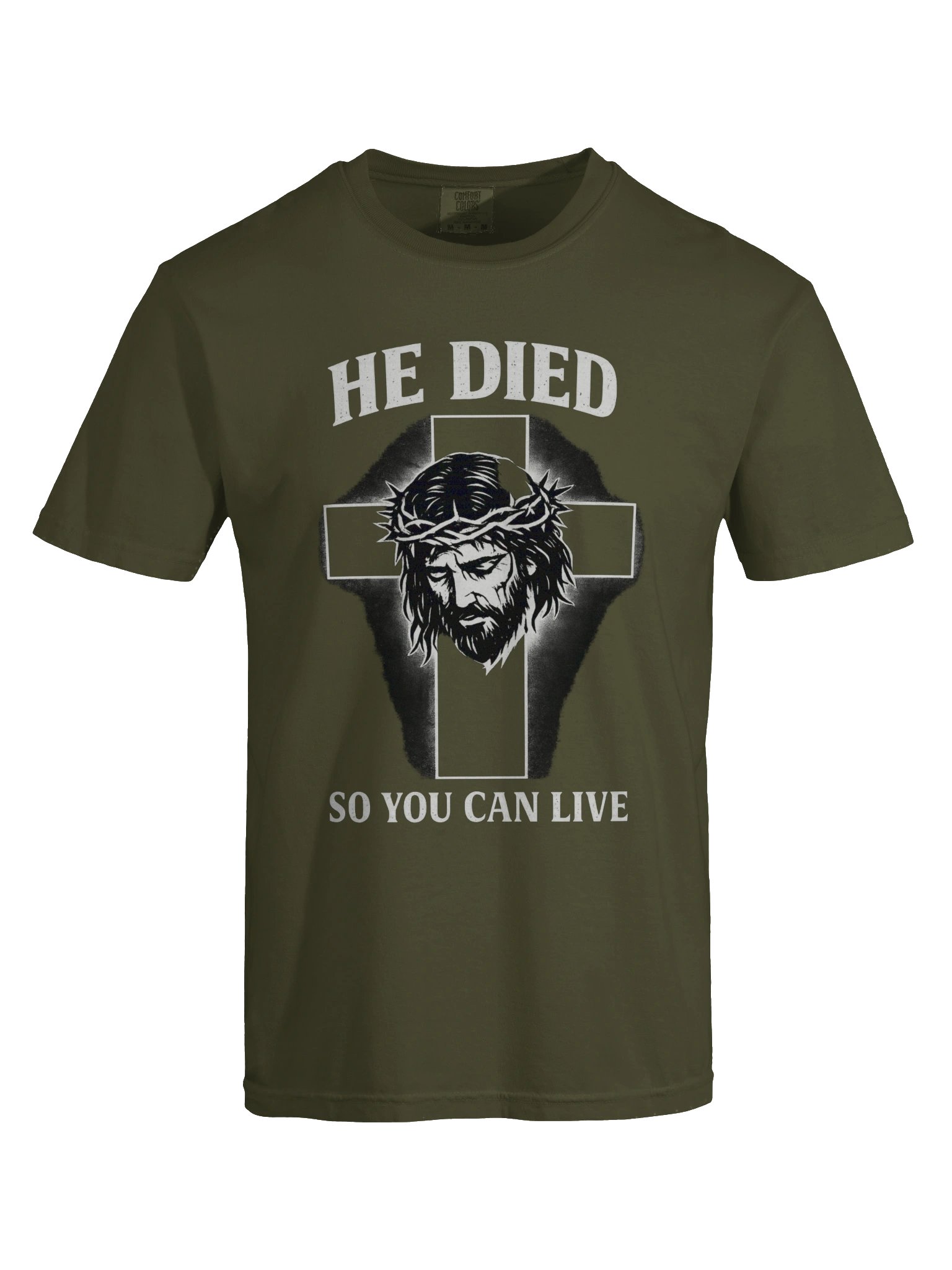 He Died So You Can Live Shirt | Jesus Cross Christian T-Shirt | Faith-Based Apparel | Religious Gift | Kingdom Life Co. product image (6)