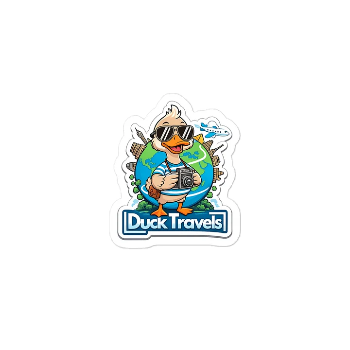🌍 DuckTravels Adventure Sticker ✈️🦆 product image (2)