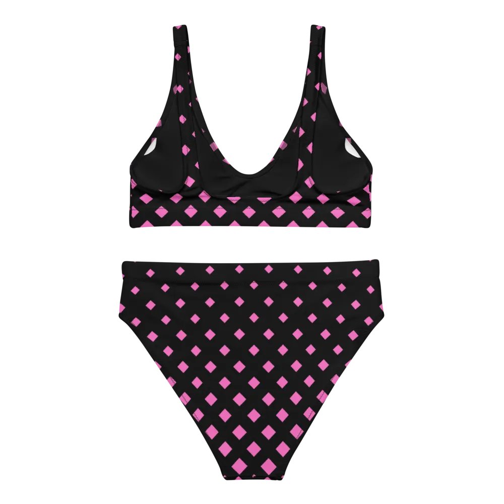 Midnight Sparkle High Waisted Bikini Set product image (8)