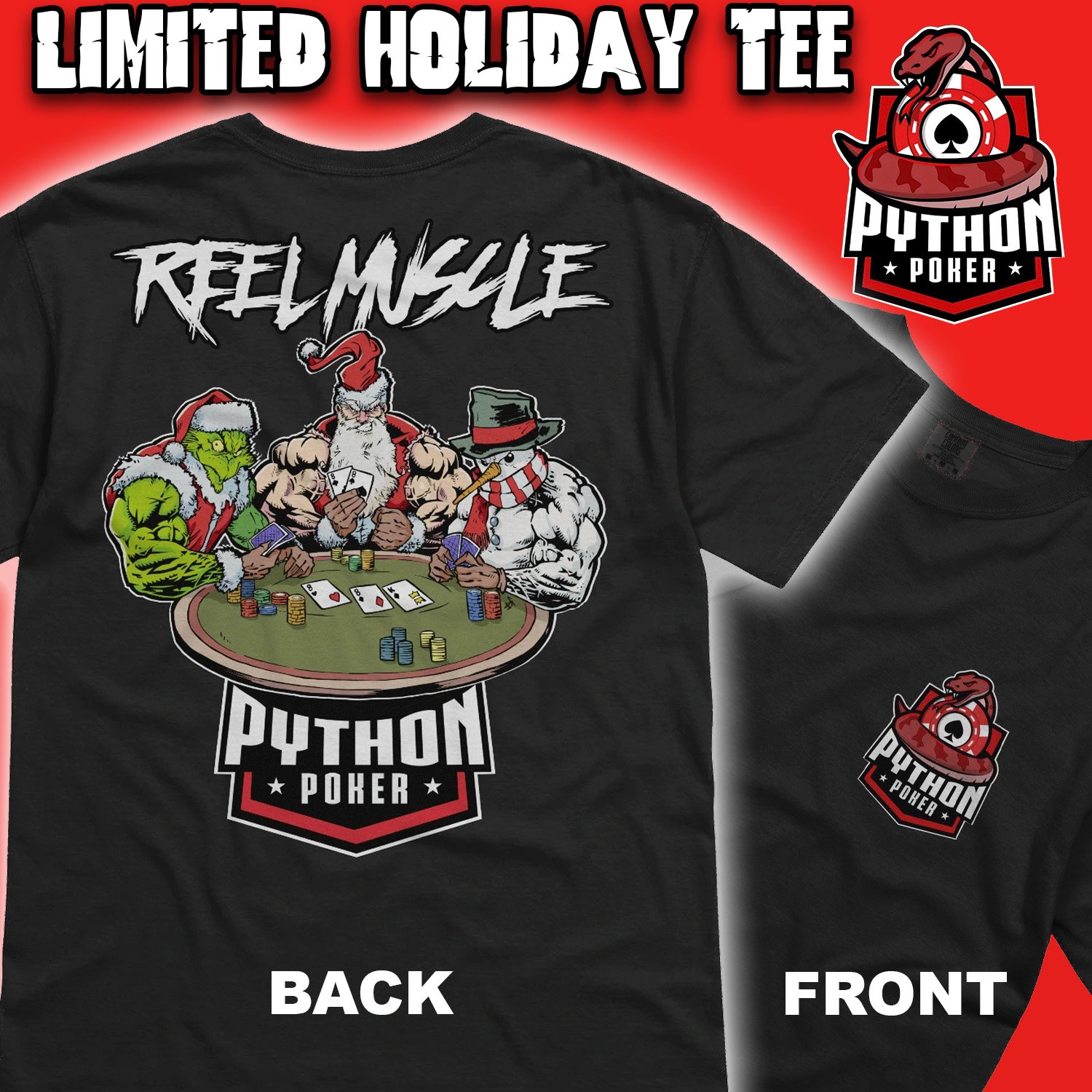 Python Poker - Xmas Tee product image (7)