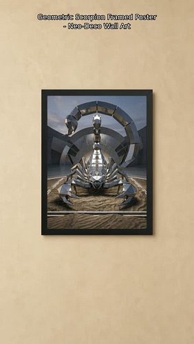Bold. Metallic. Unapologetically luxe. 🦂

Meet our Geometric Scorpion Framed Poster — a Neo-Deco statement piece where polish...