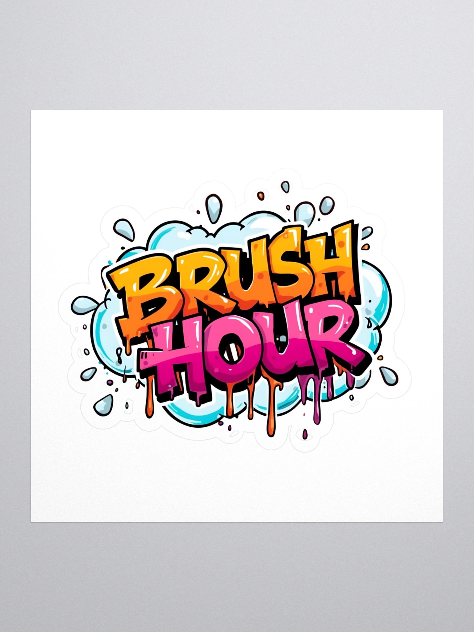 Brush Hour Sticker product image (1)