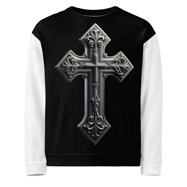 A Silver Angel and Cross - Unisex Sweatshirt #7 product image (1)
