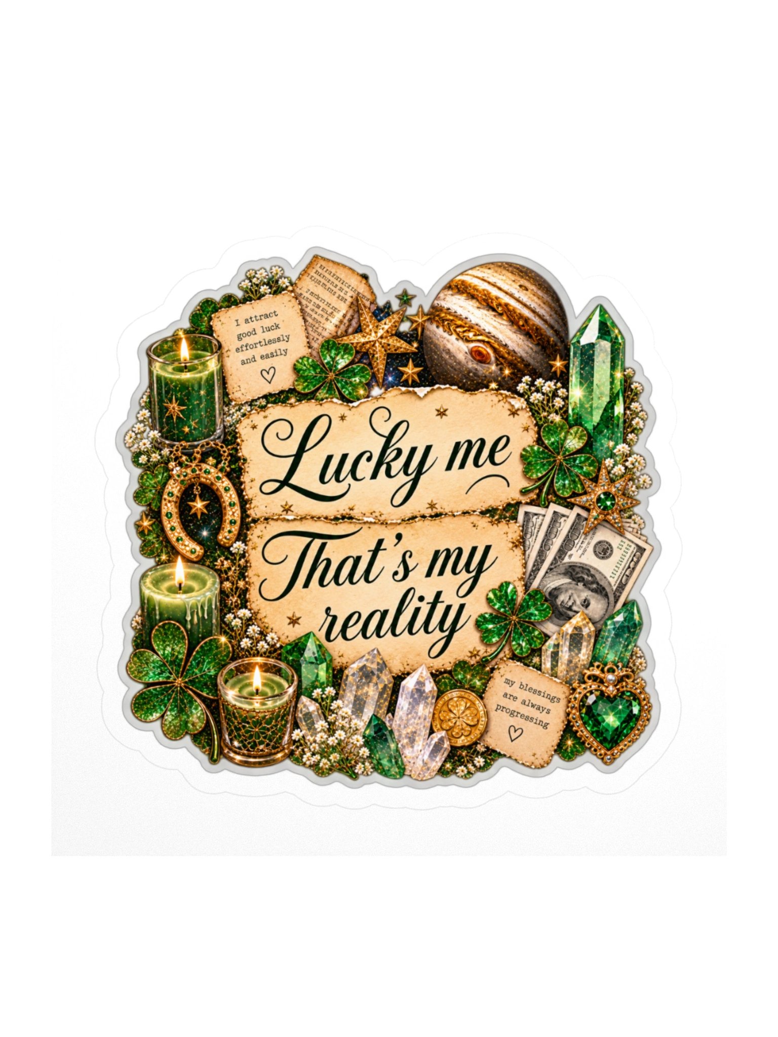 Lucky Girl Spell Sticker product image (1)