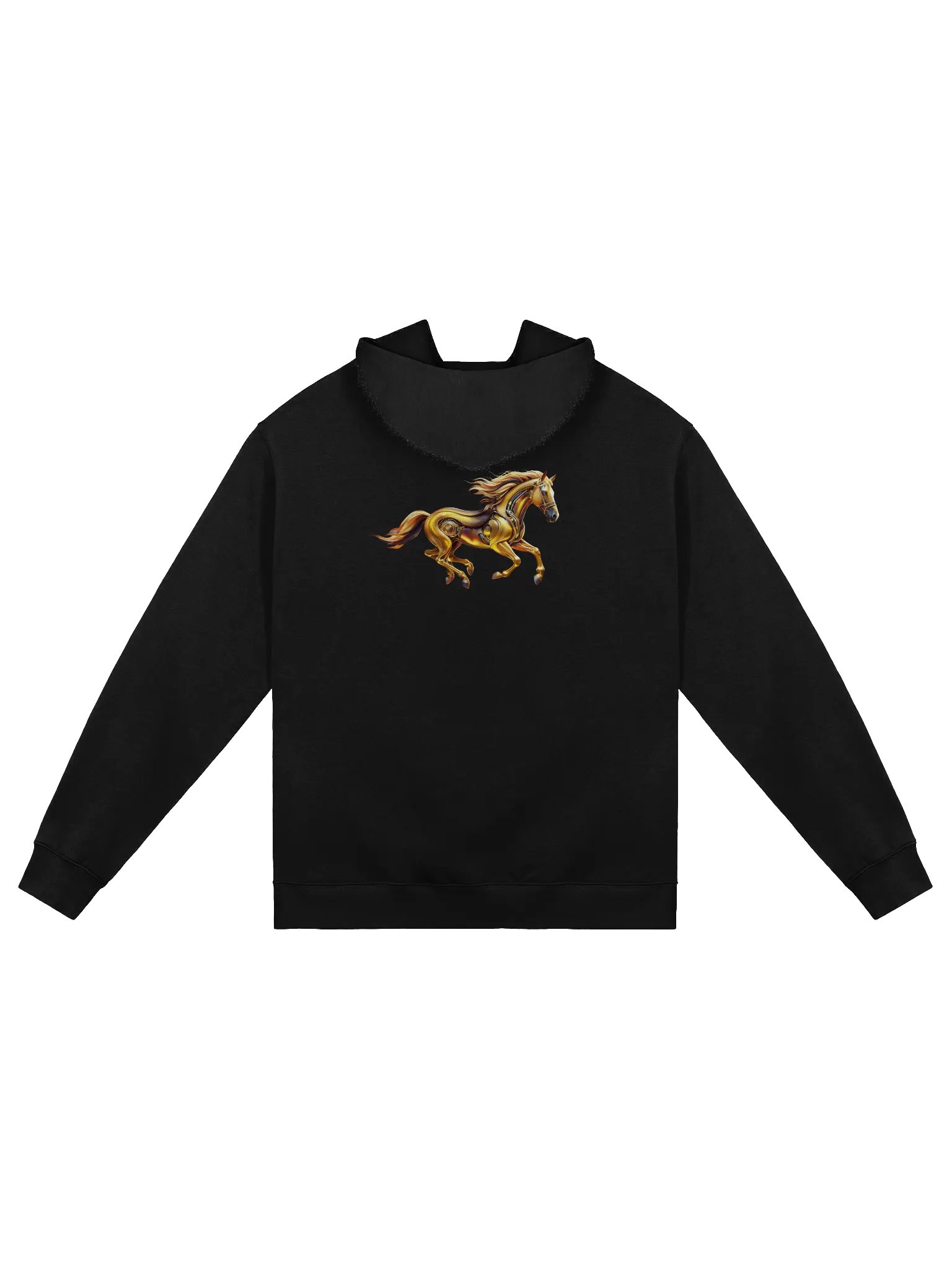 Golden Velocity – The Cyber Stallion Hoodie - Unisex Hoodie product image (7)