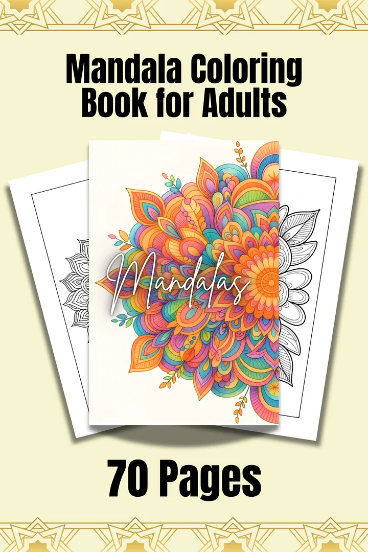Mandala Coloring Book for Adults product image (2)