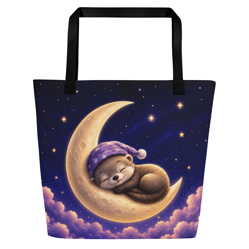 Crescent Moon Dreams Moonlit Dreams Large Tote Bag product image (1)