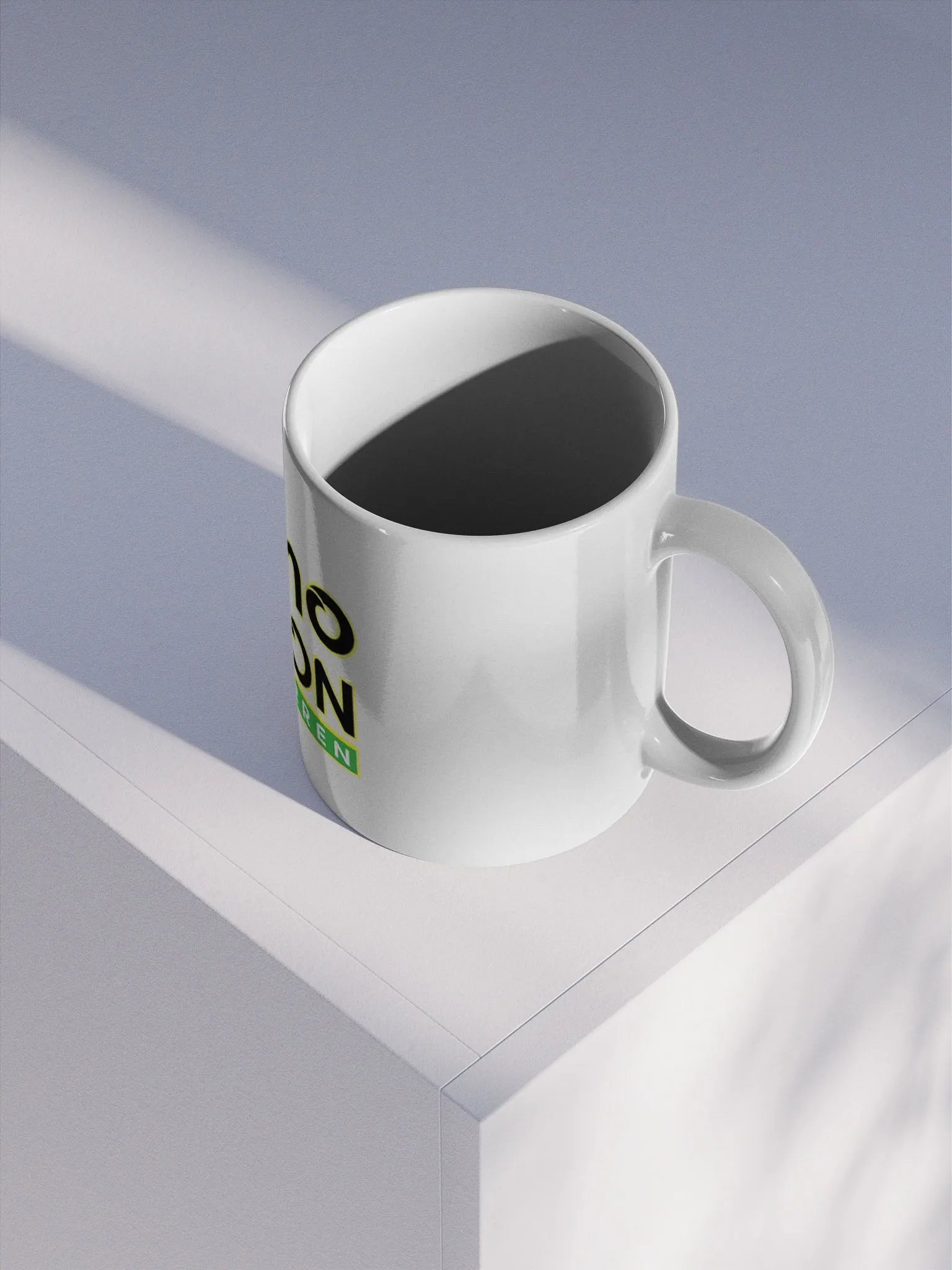 Branded White Glossy Mug product image (3)