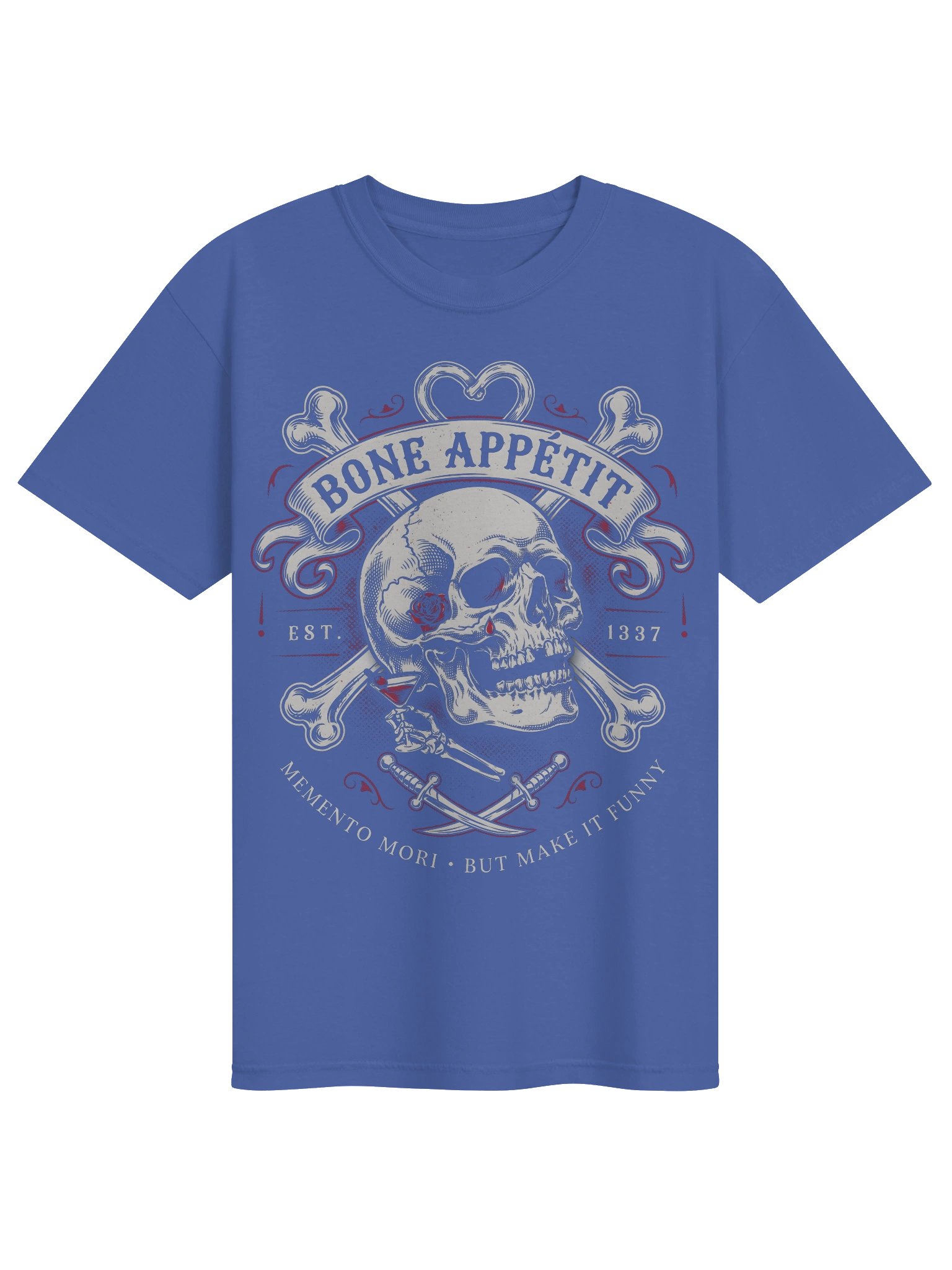 Bone Appetit Memento Mori Comfort Colors T-Shirt product image (2)