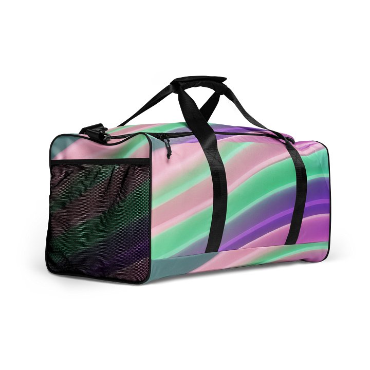 Neon Wave Dream All-Over Duffle Bag product image (2)