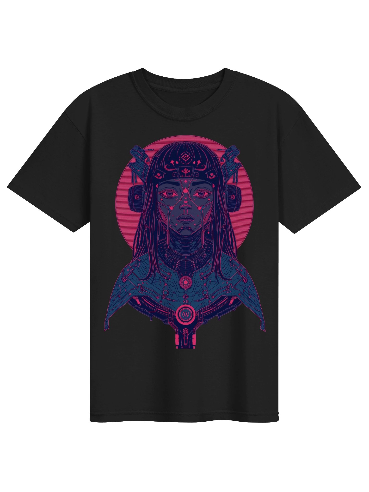 Neon Cybernetic Femme Heavyweight T-Shirt product image (1)