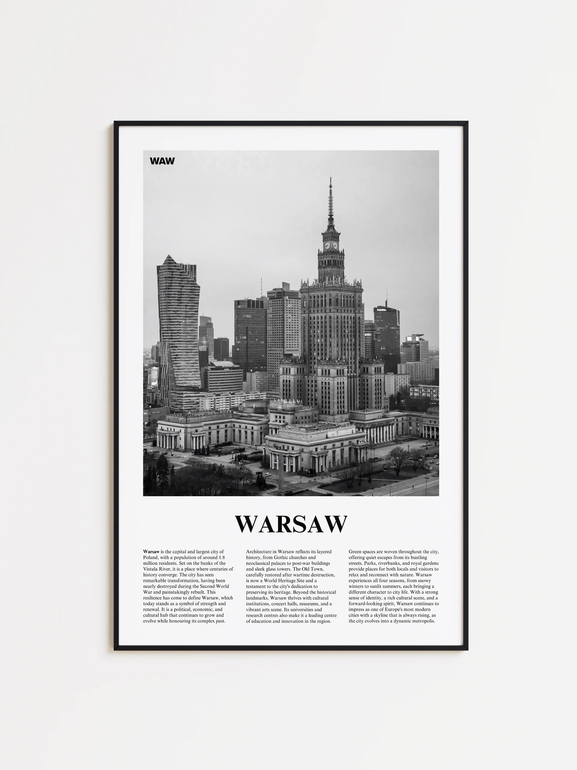 Warsaw 01 Newspaper Poster product image (1)