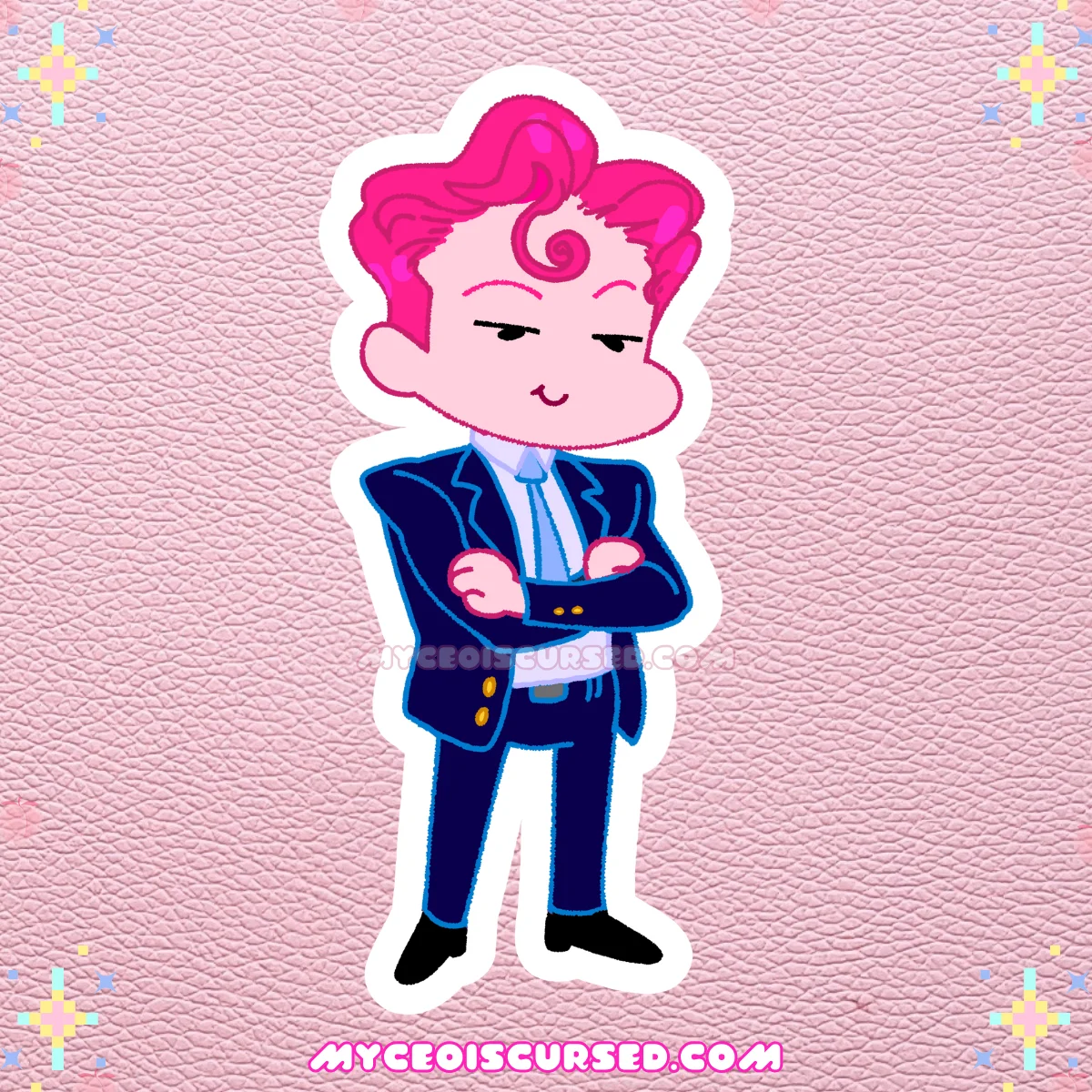 Cursed CEO - Glossy Sticker 💗 product image (1)