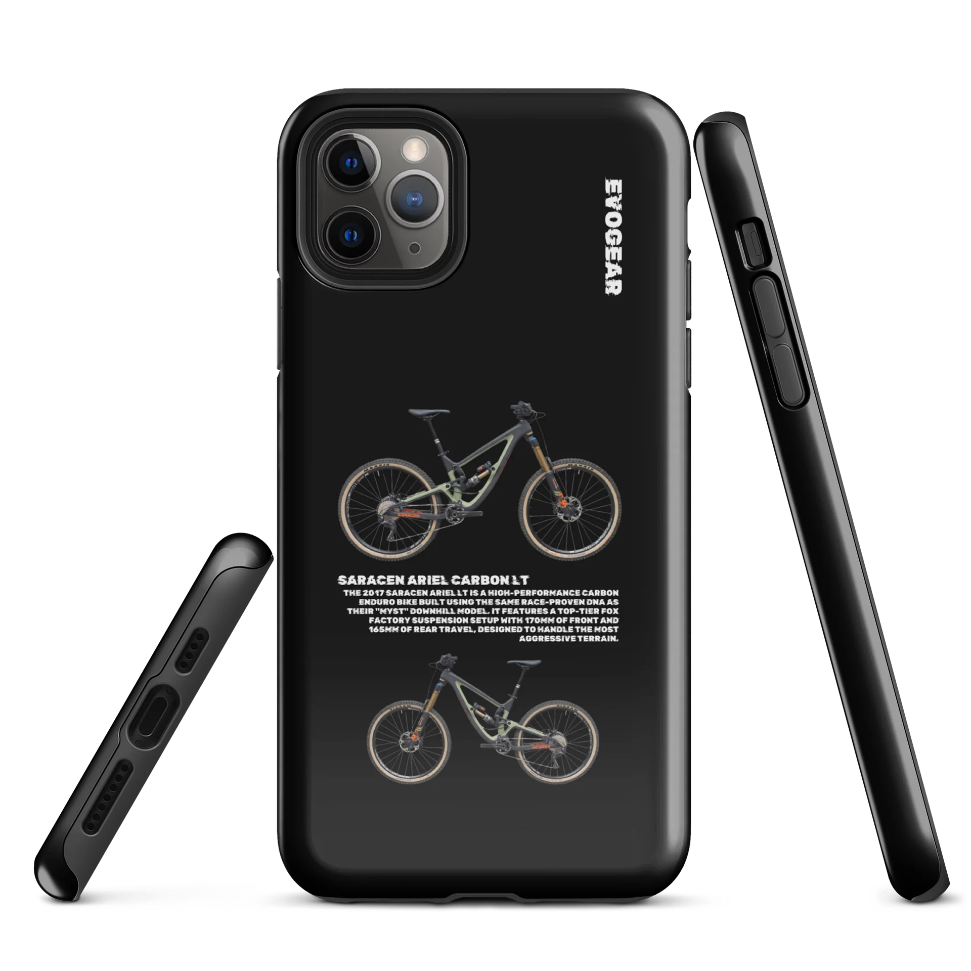 Black Saracen Ariel Carbon LT iPhone Case product image (5)