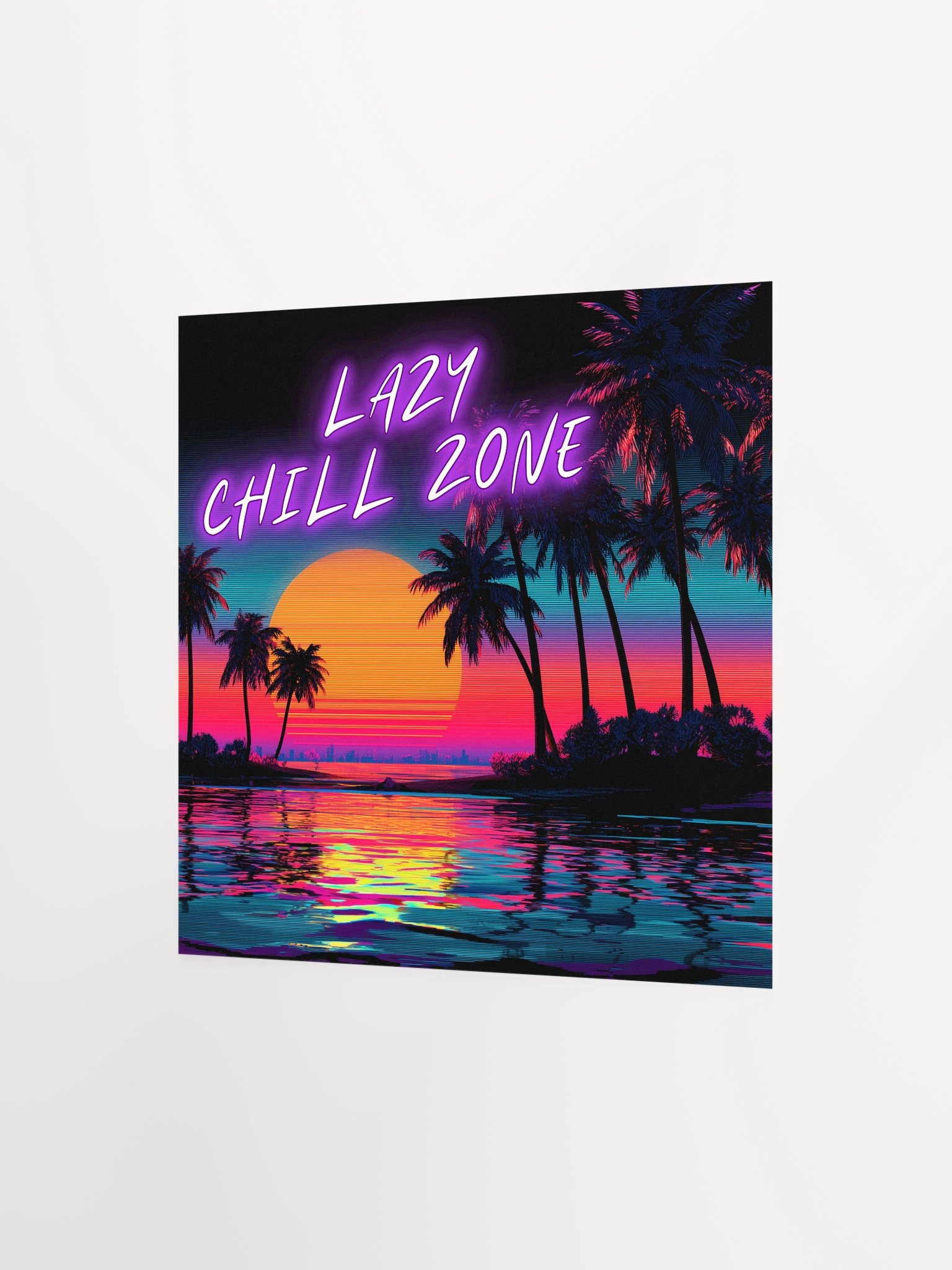 Neon Sunset Escape Poster product image (10)