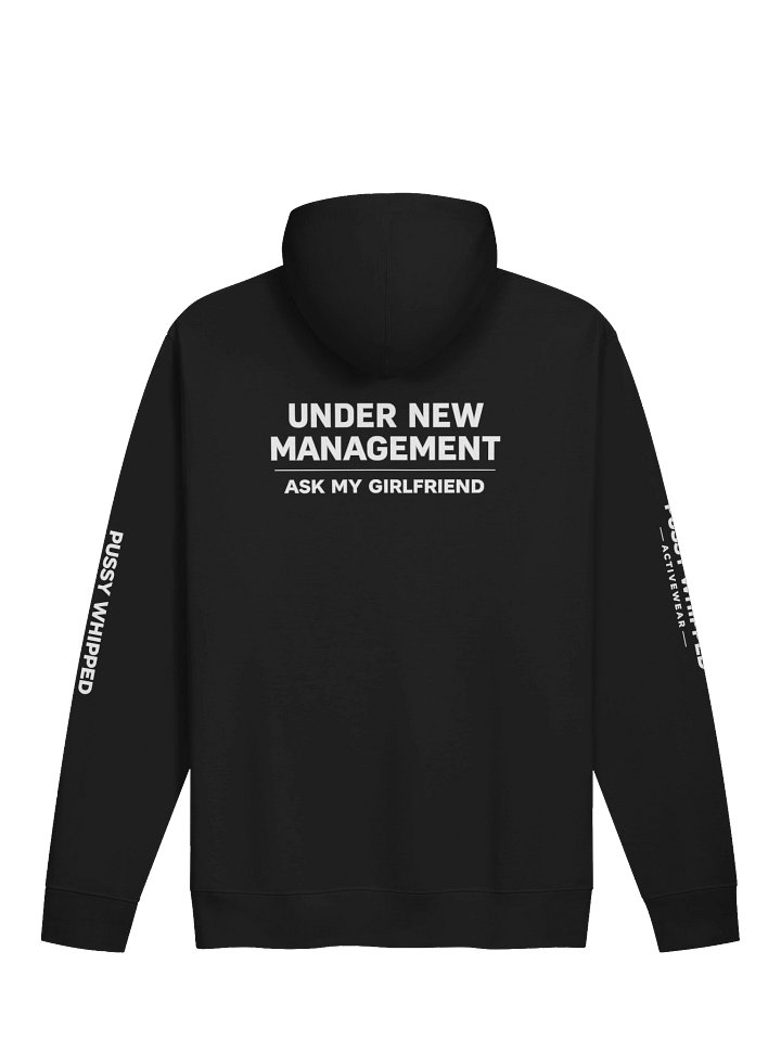 Pussy whipped meme Hoodie with sleeve writing product image (2)