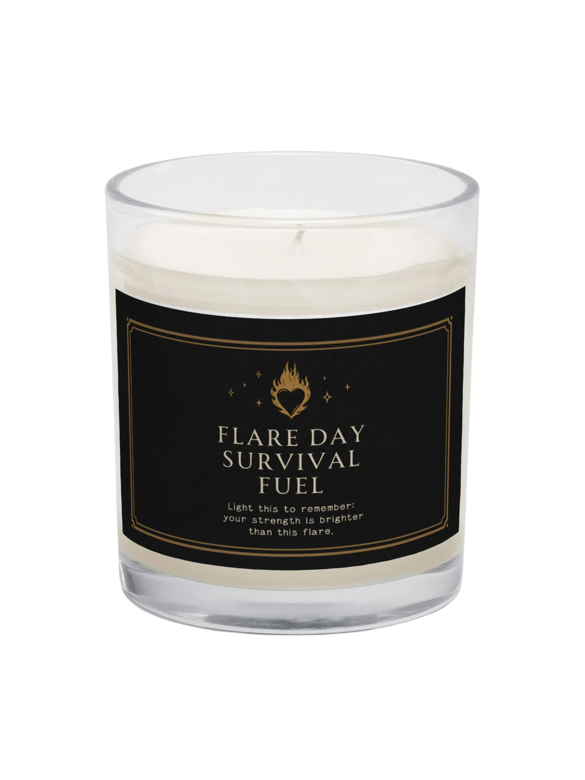 Flare Day Survival Fuel Candle | Chronic Illness Spoonie Recovery Candle product image (1)