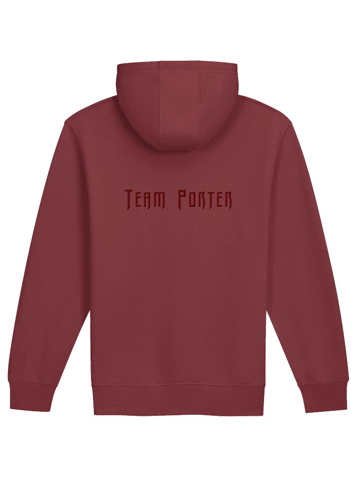 Team Porter Embroidered Unisex Zip Hoodie | Red/Red product image (4)
