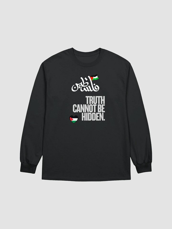 Palestinian Truth Long Sleeve Tee | Truth cannot be hidden. product image (2)